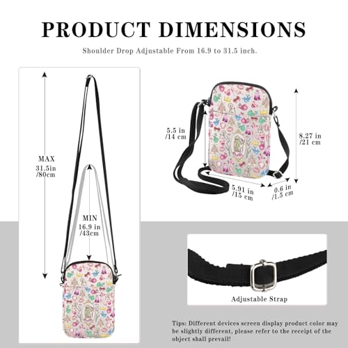 GJTIM Sleeping Princess Gift Princess Lover Gift Princess Sleeping Cartoon Movie Present Princess Crossbody Bag2