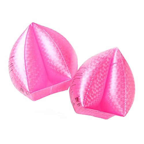 AiLike Inflatable Swim Arm Bands Water Wings Training Aid for Children Adults (Pink, Triangle Style)