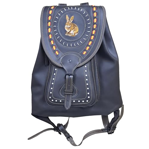 Tiendas LGP - Caza - Zurrón en Piel, Tamaño Grande 45x44 cm.