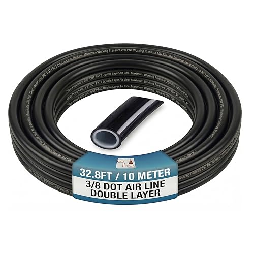 Utah Pneumatic 3/8" DOT Type B SAE J844 Double Layer Air Line Hose, 32.8ft