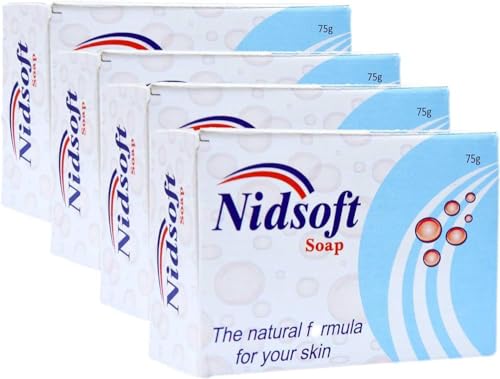 NIDSOFT Soap, White, 75 g (Pack of 4)