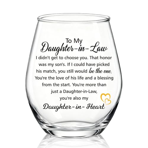 WUUCKOO Stemless Wine Glasses