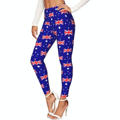 Leggings de compresión para mujer con estampado de bandera australiana