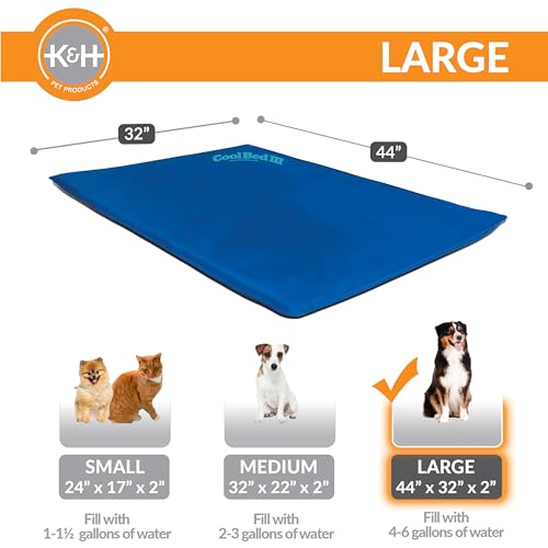 K&H Manufacturing Cool Bed III Cooling Dog Bed, Large, 32-Inch by 44-Inch, Blue by K&H - Image 2