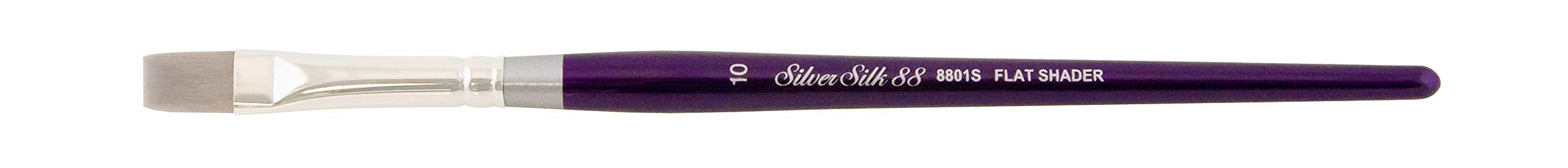 Silver Brush LimitedSilk 88 Synthetic Flat Shader Short 10