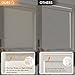 Persilux Light Filtering Roller Shades for Windows,Cordless,Linen Fabric,Roller Blinds,Thermal Insulated Fabric UV Protection Shades for Home,Office,Bedroom,Door,Light Filtering-Cream,Custom Now
