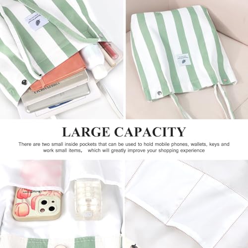 Image of Kawn Corduroy Tote Bag Aesthetic Cute Canvas Tote Bags for Women Washable Shoulder Bag with Inner Pocket for Go-to Everyday Bag for Work Beach Travel and Shopping Grocery