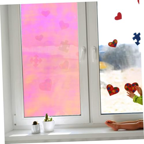 Vinilo adhesivo iridiscente para ventana multicolor 100x40 cm miniatura 5