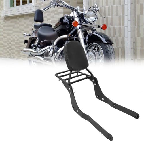 Dossier de porte-bagages avec coussinet en cuir pour moto Shadow VT400 VT750 2004-2013
