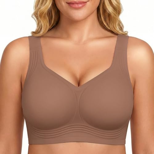 Image of Jelly Push Up Bra for Women Wireless Comfortable Seamless Full Coverage Bra
