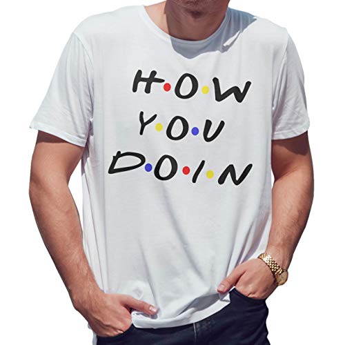 Lapi Boutique How You Doin Friends Men's White T-Shirt Size XXL