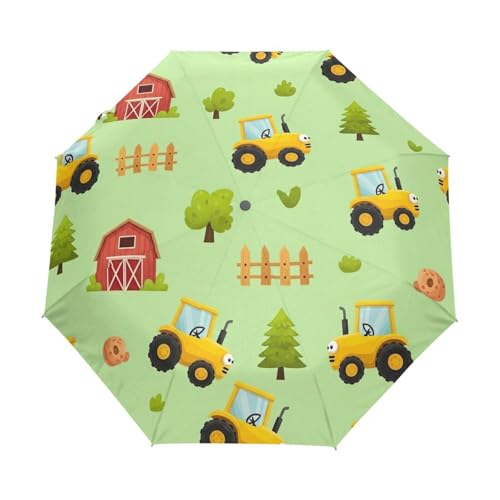 Parapluie automatique et compact vert GAIREG tracteurs pour sac à main