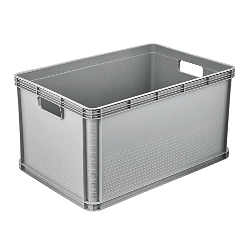 keeeper Transportbox, Stapelbar, Polypropylen, 64 l, Robert, Nordic Grey