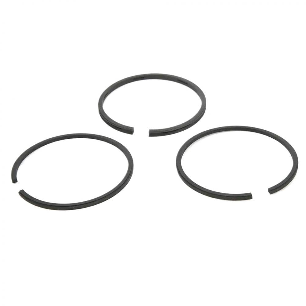 3 anillos de pistón de 55 mm para compresor de aire, accionamiento neumático compatible con accesorios de cilindro negro de 55 pistones
