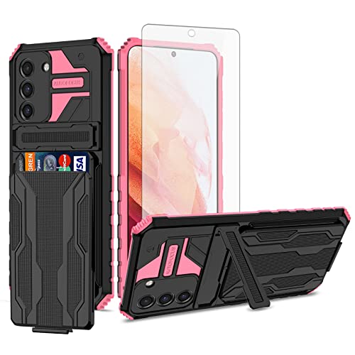 Coque Samsung S21 FE 5G rose idéale pour vos sorties quotidiennes sans sac