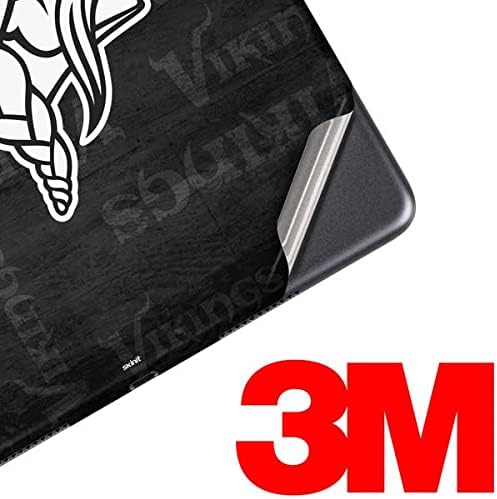 Skinit Tablet Decal Skin Compatible with iPad 10.2in (2021) - Officially Licensed NFL Minnesota Vikings Black & White Design