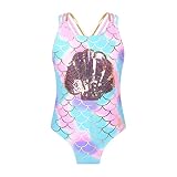 Traje de baño para niñas, bañador de una pieza