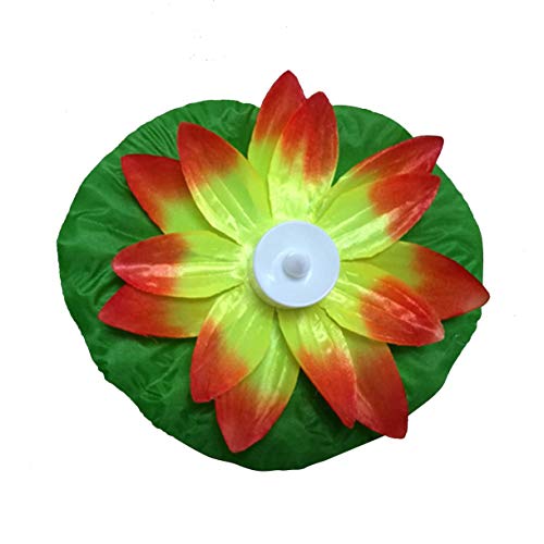 Preisvergleich Produktbild Mazudr LED Artificial Lotus Bunt Geänderte schwimmende Blumenlampen Wasser Schwimmbad Wunsch Licht Laternen Party Supply (Farbe: gelb)