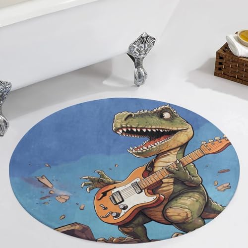 Alfombra de dinosaurios pequeña alfombra lavadora para evitar suelos fríos en cuarto de niños 6