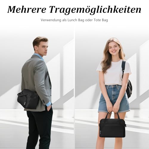 AOTM Kühltasche Klein Frauen Männer, 12L Lunchtasche mit Gurt für Arbeit – Ansicht 4