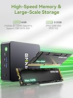GMKtec Dual 2.5G NIC Mini-PC G11 AMD Ryzen Embedded R2514 (Schlägt 4300U/3500U/N150), 16GB DDR4 (Dual Channel), 512GB PCIe 3.0 M.2 SSD, Mini-Computer Triple-Display/2xUSB 3.2 10Gbit/s/WiFi6E/BT5.2/ – Ansicht 8