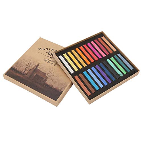 Opiniones y reviews de Tizas . 50 Crayones Fluorescentes de 24 Colores Lápices de Colores No Tóxicos Lavables para Pintar Tizas para Pizarra Ventanas y Manualidades