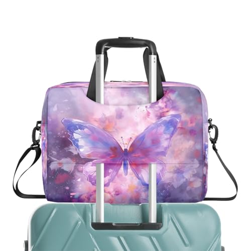 Maletín para portátil 15.6-16" color violeta con diseño mariposa miniatura 7