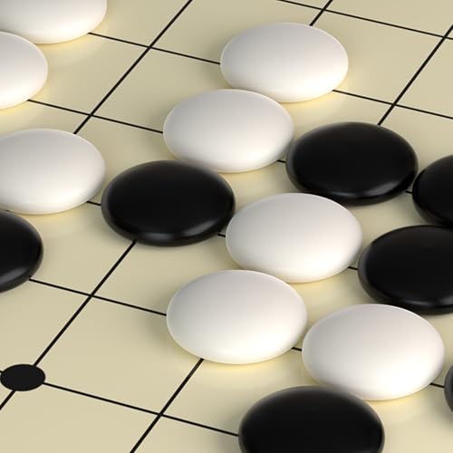 Gatmove Go Spielset Brett, 29cm 19x19 Magnetisches Steinen mit Klapp Brett, Tragbares & Reisegrößen