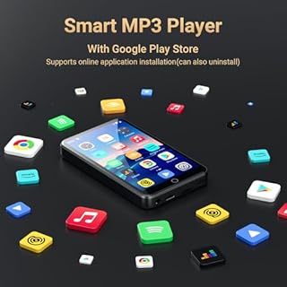80GB MP3 Player with Bluetooth and WiFi, Oilsky 4.0" IPS Touch Screen MP3 Player with Speaker, Music Player with Spotify, Audible, Amazon Music, Deezer, MP4 Android Music Player Up to 512GB (Black)