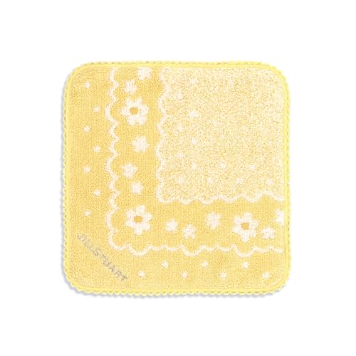 JILL STUART(ジルスチュアート) サンライト タオルハンカチ イエロー フラワー花 レース 小さめ 58-1900065 約20×20cm
