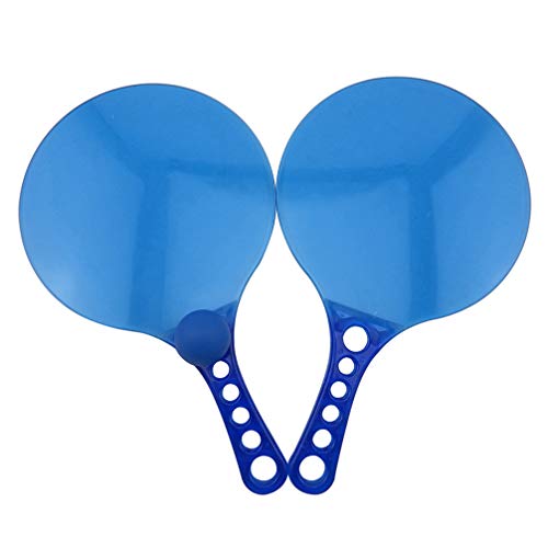 NUOBESTY 2 pares de raquete de bola de remo para jogos, pingpong, tênis, badminton, raquetes de prai