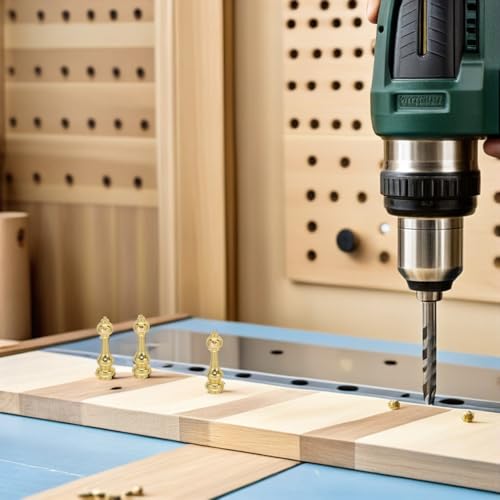 Conectores metálicos dorados Cabilock para barandilla de muebles y soportes duraderos de 4 mm 6