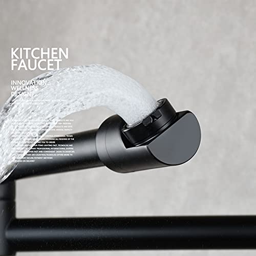 Robinet d'évier de cuisine mural pliable avec bras articulé double joint