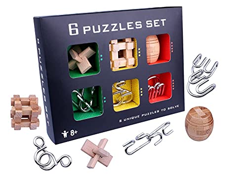 OBEST Metall Puzzle Spielzeug – Knobelspiel, Gehirn-Training, Hohe Schwierigkeit
