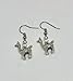 Handmade silver tone Llama Dangle earrings on french hook wire - Gift for Her - Alpaca Jewelry