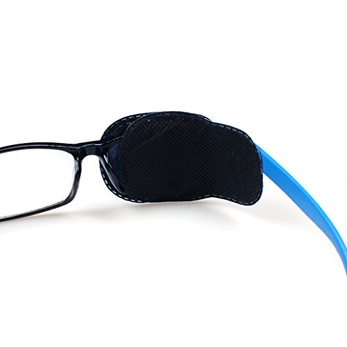 Ewinever(R) 6Pcs Amblyopia Eye Patch For Glasses,Treat Lazy Eye And Strabismus For Kids,No Irritation To Children's Skin! (Blue) #TOP1