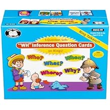Super Duper Publications | Ring Talkers "WH" Inference Question Cards Bundle Who? What? When? Where? Why? | Educational Learning Resource for Children
