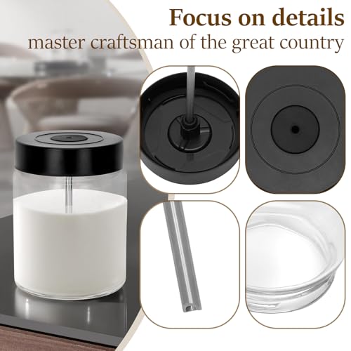 Glass Milk Container for Miele, 11574240 MB-CM-G for Miele Coffee Machines, CM 7750 6360 5300 5310 5510 6160 6350, Incompatible for Built-in Coffee Makers by Bullro - Image 3