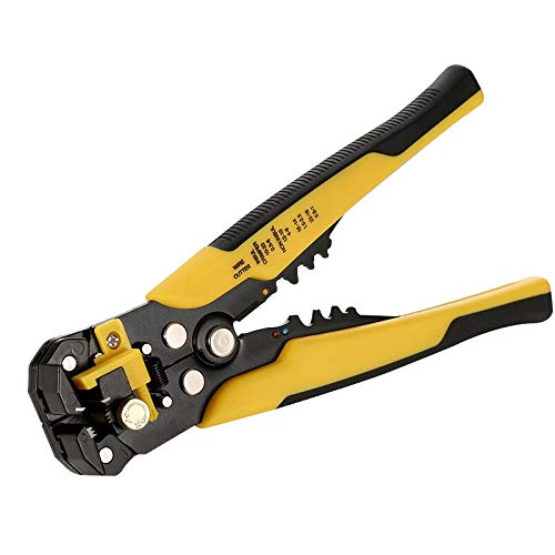 Abisolierzange 5 in 1 Multifunktionaler Elektriker Drahtschneider Crimpzange Automatische Kabelabstreifisolierung Verschleißfestes Handwerkzeug