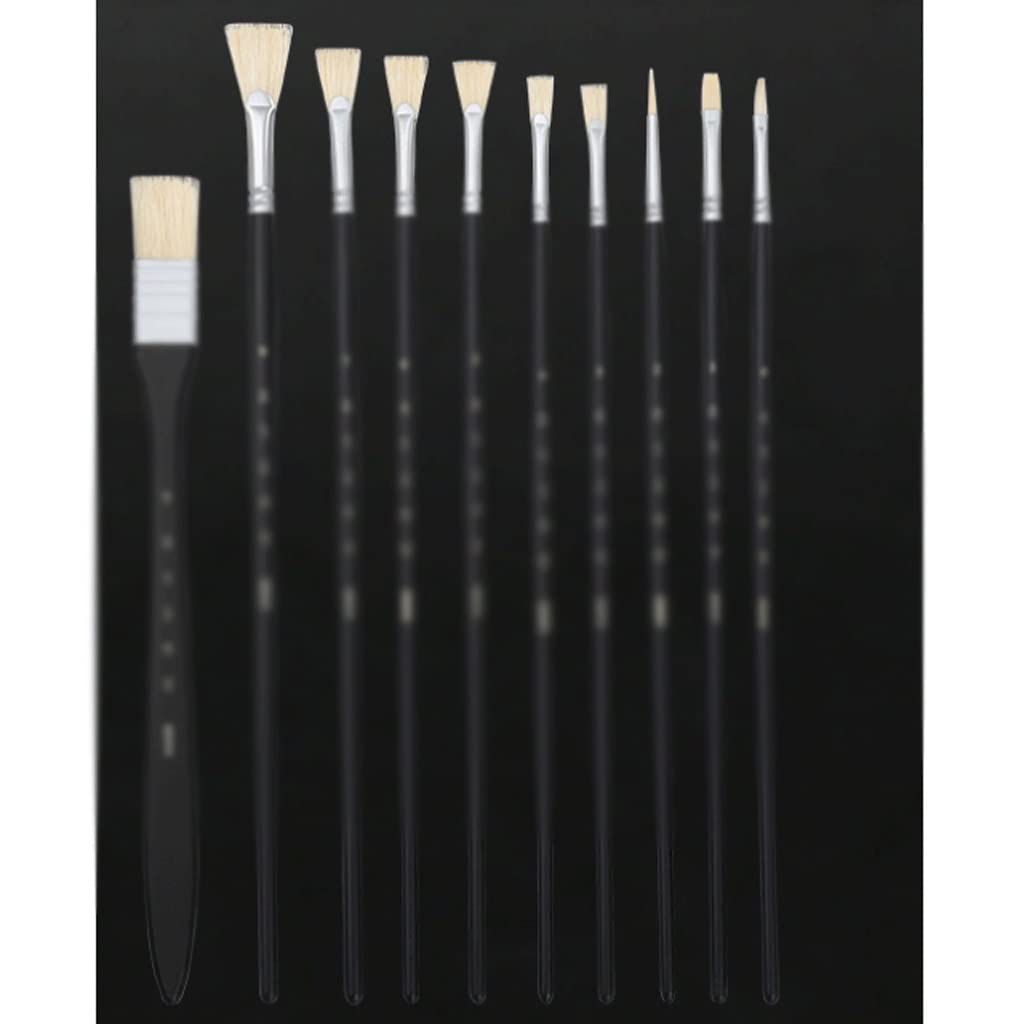 Set de Pinceles Especiales para óleo, Acuarela, acrílicos, abanicos, Pinceles, Pinceles, Suministros de Pintura (D 1)