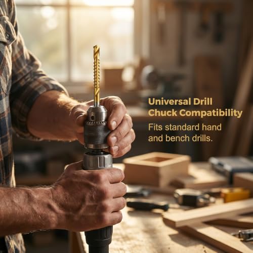 Image of HSS Twist Drill Bit Set, Titanium Coated Metal Drill Bits,2