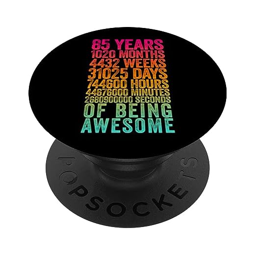 Divertida camisa de cumpleaños 85 Old Meter Funny 85 Year Old Gifts PopSockets PopGrip Intercambiable