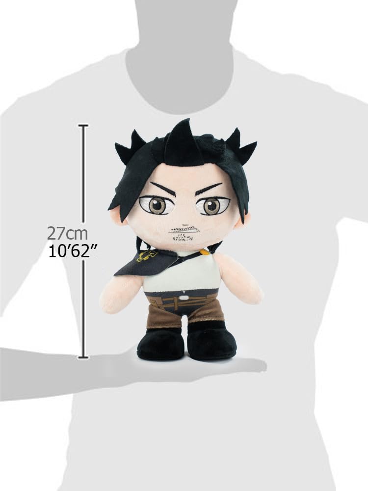 BARRADO Peluche de los Personajes de Black Clover - 27 Centímetros - Asta, Yuno, Yami, Noelle - Calidad Super Soft (Yami)