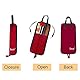 Drum Stick Bag, 5 Farben Drum Stick Lagerung Hängende Tasche Drumstick Portable Handtasche mit Griff(Rot)