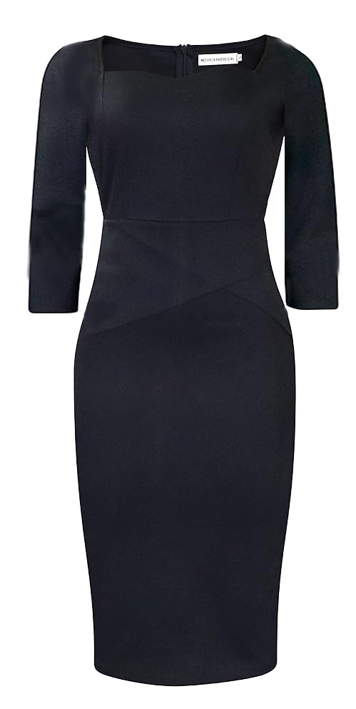 Image of ZVO Church Dress for Women Casual Dress Office Work Bodycon Midi Dresses