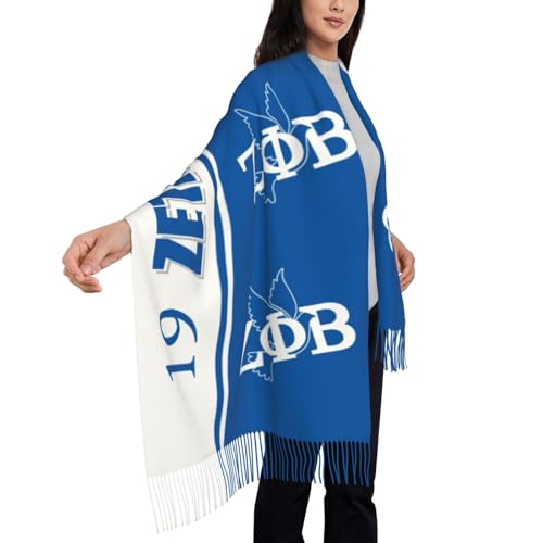 Women's Scarf Sorority Paraphernalia Gifts for Women Tassel Edge Soft Warm Scarf