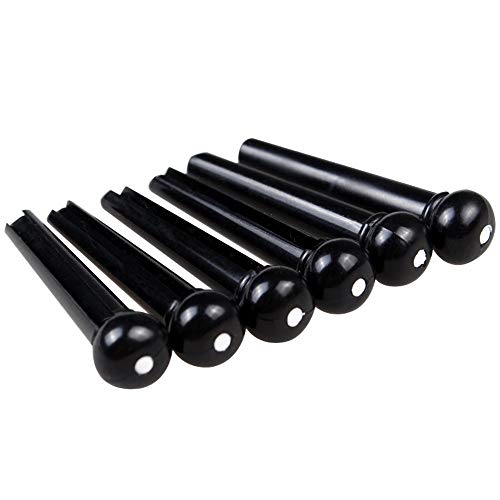 Blue Panther Black Acoustic Guitar ABS Plastic Bridge Pins