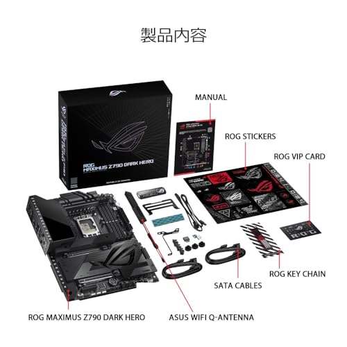 Image of ASUS ROG Maximus Z790 Dark Hero (Intel 14Th, 13th & 12Th Gen) LGA 1700 ATX Motherboard, 20+1+2 Power Stages, DDR5 Slots, Five M.2 Slots, Pcie 5.0, Intel Wi-Fi 7, Thunderbolt 4 USB Type-C Ports