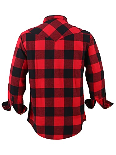 Chemise de travail flanelle homme ample contre le froid et les vêtements trop serrés