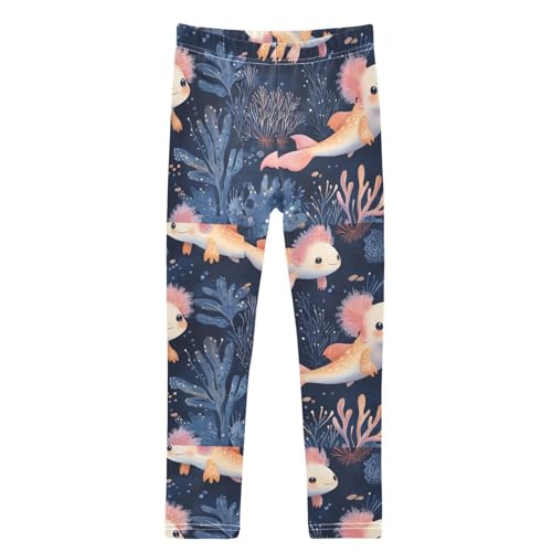 Boccsty Seamless Cute Fishs Girls Leggings Kids Yoga Pants Dance Active Tights 4T